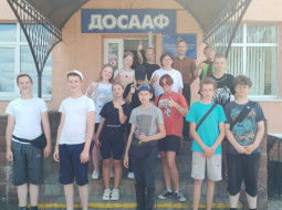 Воспитанники школьного лагеря побывали в Лепельской РОС ДОСААФ